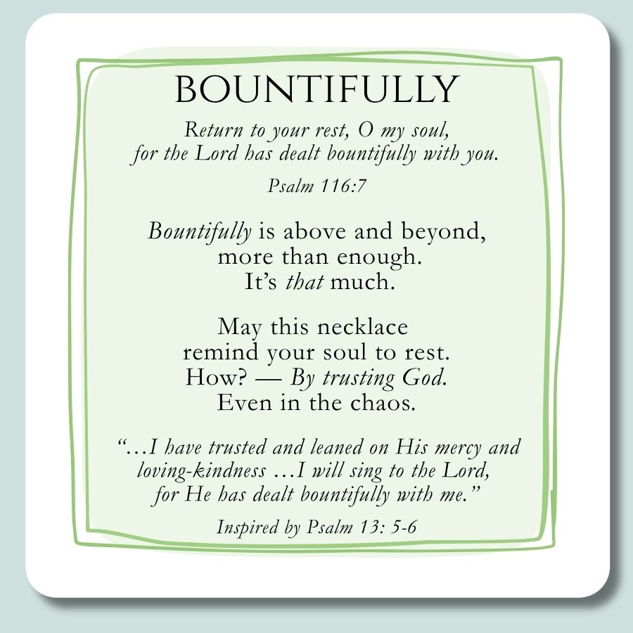 Bountifully